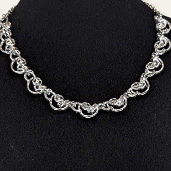 Vintage Rhinestone Accent Choker Necklace - Picture 5 of 7